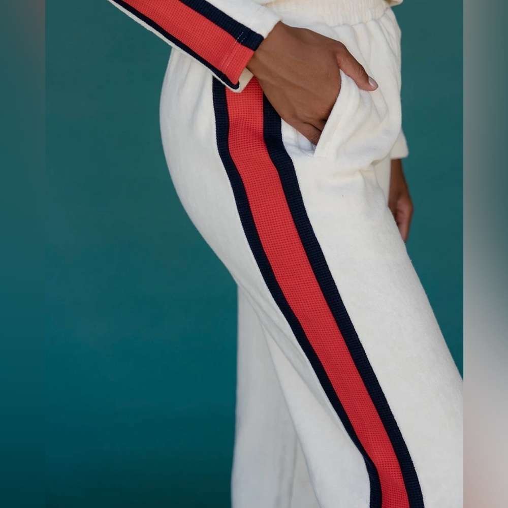 Roolee The Baseline Wide Leg Pants In Ivory - Size S — image 2 of 7
